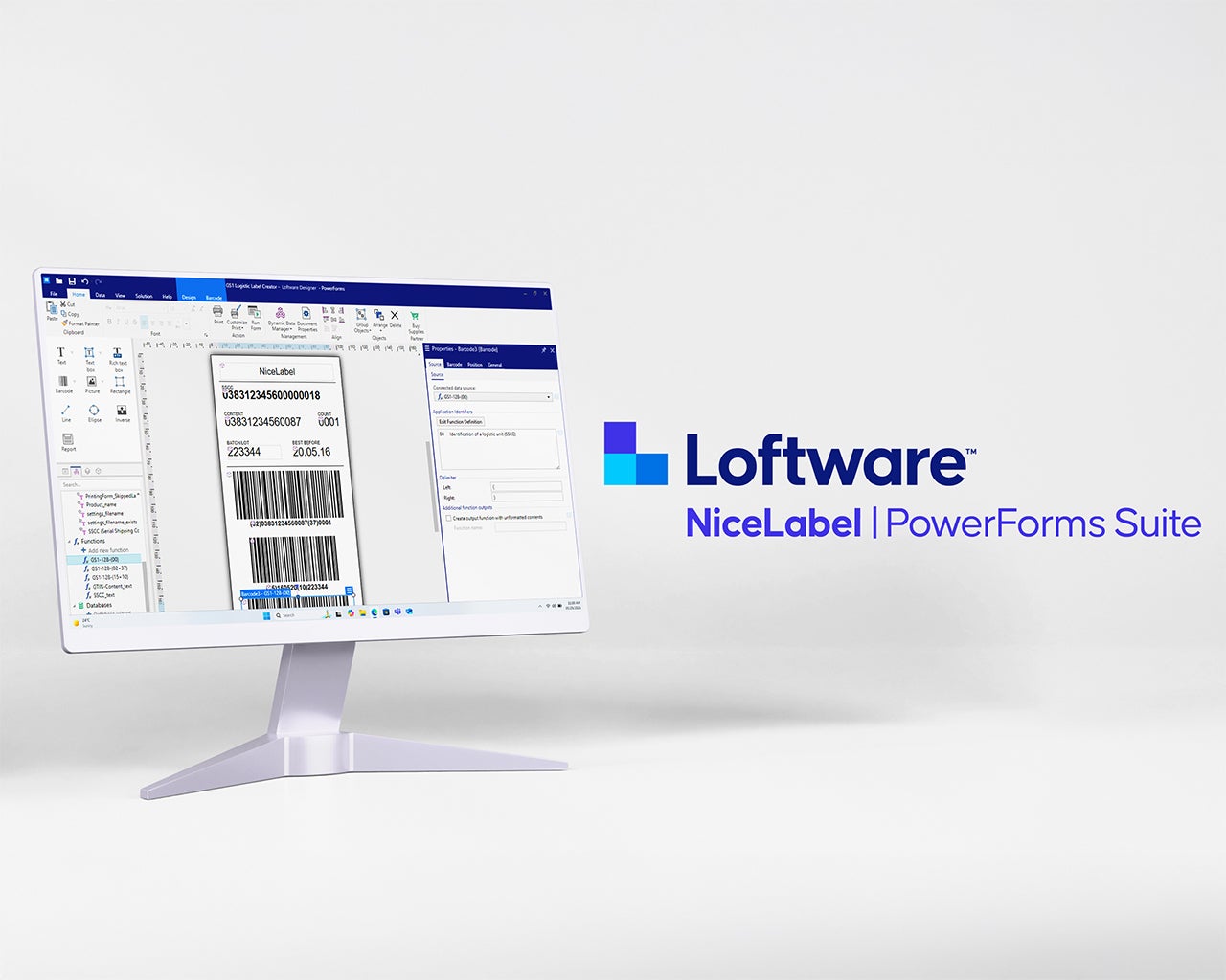 NiceLabel 10 PowerForms Suite voor geavanceerde labelautomatisering, ERP-integraties, printapplicaties en gecentraliseerd labelbeheer